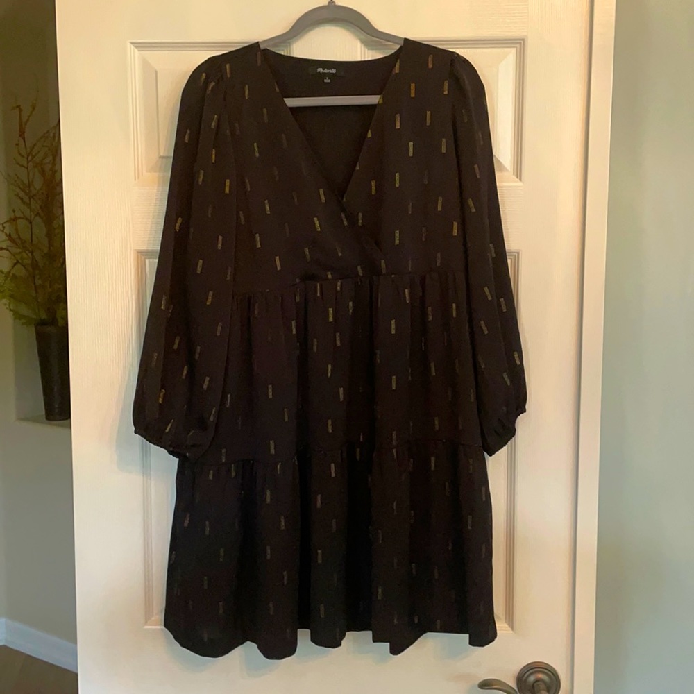 Madewell Long Sleeve Black Dress